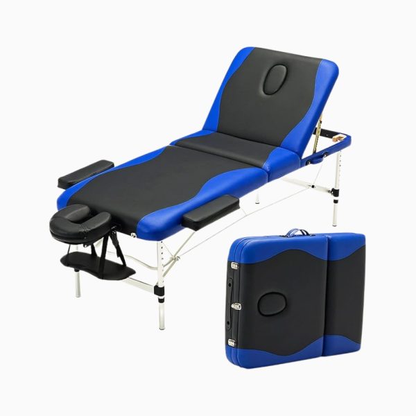 Aluminium Portable Massage Table with Headrest and Armrest