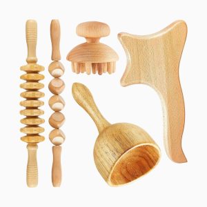 5-Piece Wood Therapy Massage Tool Set