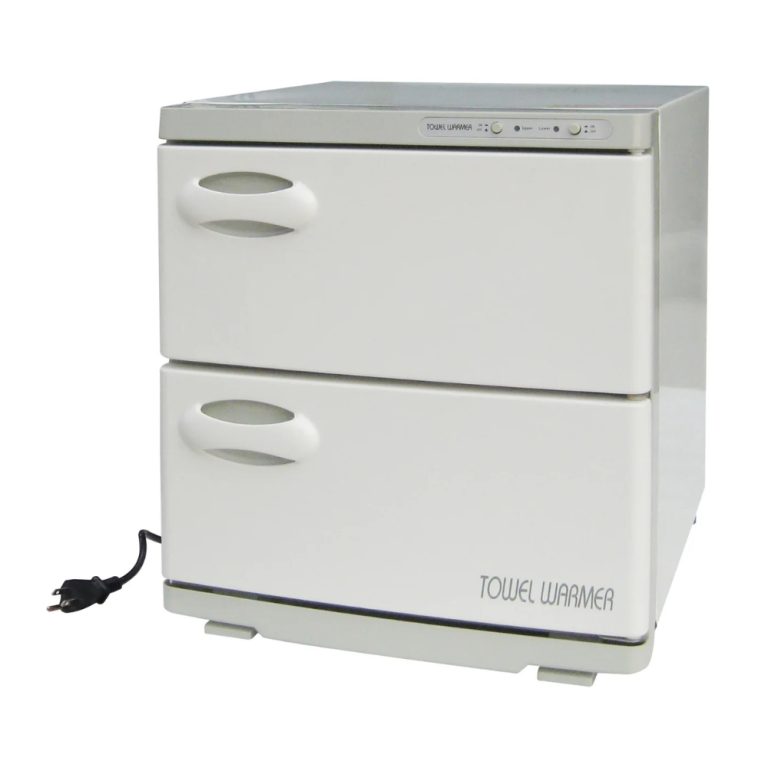 Master Massage 35L Double Door Towel Heater Kuwait, shown closed from a front-quarter angle.